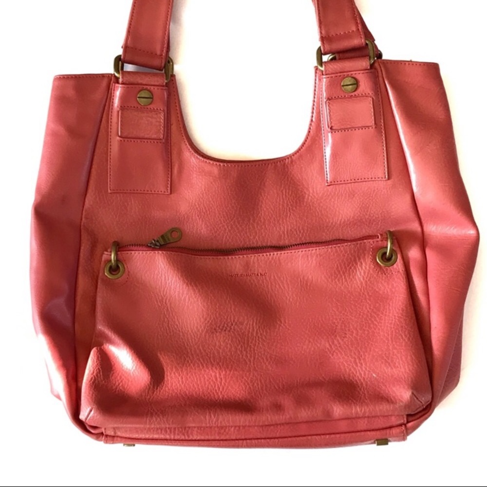 Matt & Nat vegan leather shoulder purse / tote bag